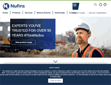 Tablet Screenshot of nufins.com